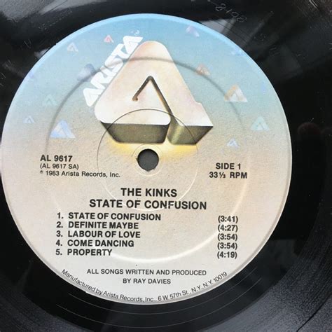 The Kinks — State of Confusion – Vinyl Distractions