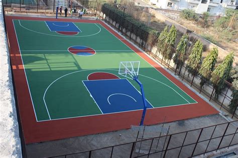 Matte Acrylic Basketball Court Flooring, For Sports at ₹ 55/sq ft in ...