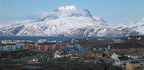 Nuuk city below Sermitsia in Greenland image - Free stock photo - Public Domain photo - CC0 Images