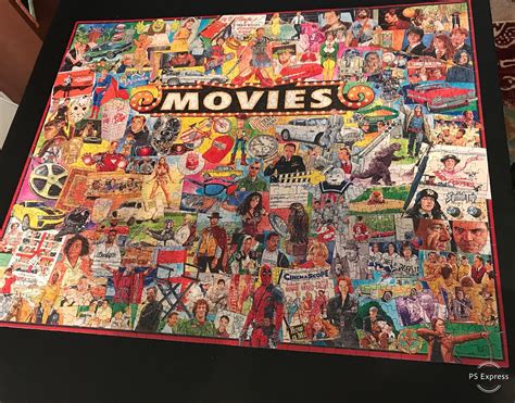 My gf and I finished this 1000 movie character puzzle from White ...