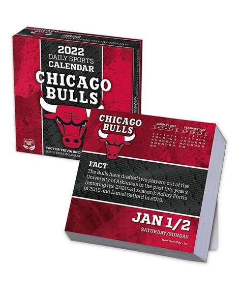 Turner Licensing Chicago Bulls 2022 Box Calendar - Macy's