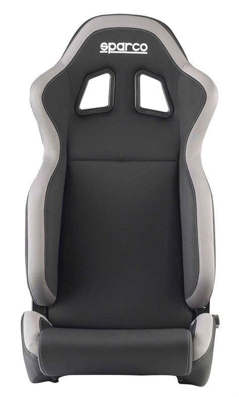 Sparco R100 Reclinable Racing Seat - Black / Gray - Furious Customs