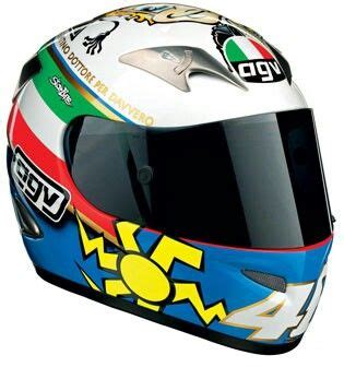 VR46 helmet Agv Helmets, Motocross Helmets, Riding Helmets, Bike Helmets, Valentino Rossi Helmet ...