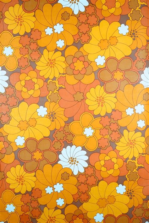 Vintage Retro Floral Vinyl Wallpaper | Retro background, Wallpapers vintage, Retro art