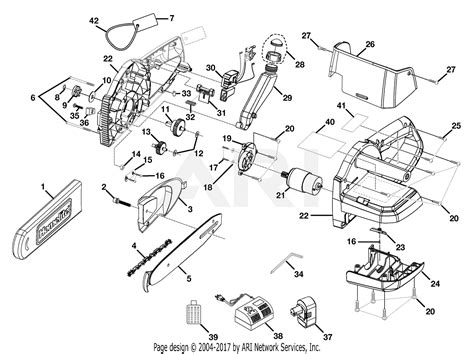 Homelite CS1800 18 Volt Cordless Chain Saw Parts Diagram for Cordless Chain Saw