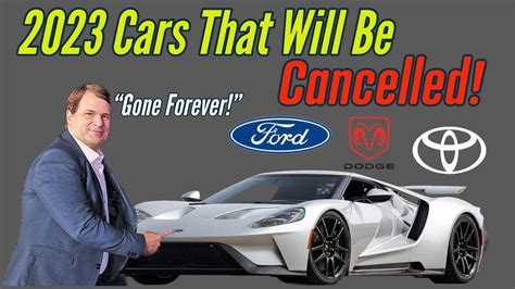 Discontinued Cars For 2023 - YouTube