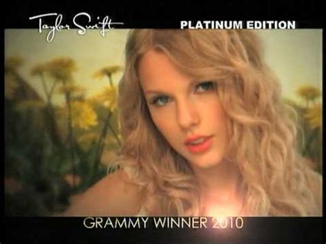 Taylor Swift FEARLESS PLATINUM EDITION Album Promo - YouTube