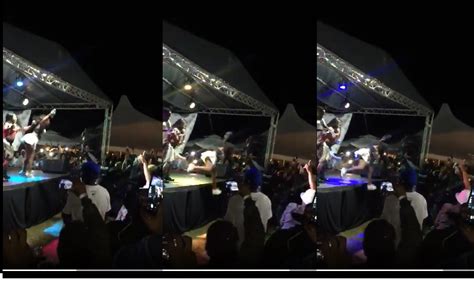 Watch: Mzansi shocked as Makhadzi pushes dancer from the stage during ...