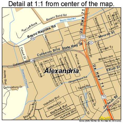 Alexandria Louisiana Street Map 2200975