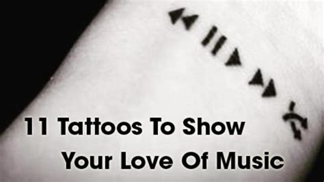 Musical Poetry: 11 Tattoos To Show Your Love Of Music - Heart