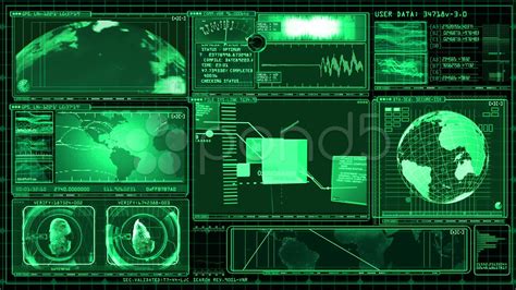 carte science fiction | technology interface computer data screen gui stock video | Matrix, Gui ...