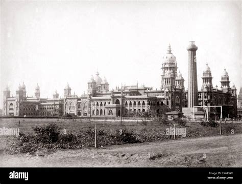 The High Court and Old Lighthouse, Madras (Chennai) India. c.1880's ...