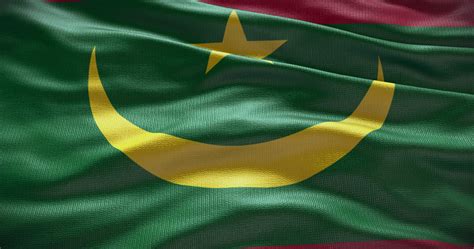 Mauritania flag background. National flag of country waving 21018046 ...