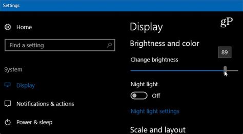 Add a Slider to Change Your Display Brightness in Windows 10 System ...