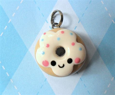 Kawaii Donut Charm Cute Polymer Clay Charm