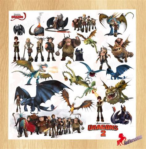 26 How To Train Your Dragon Character PNG Images Clip Art Birthday Invitations Scrapbook ...