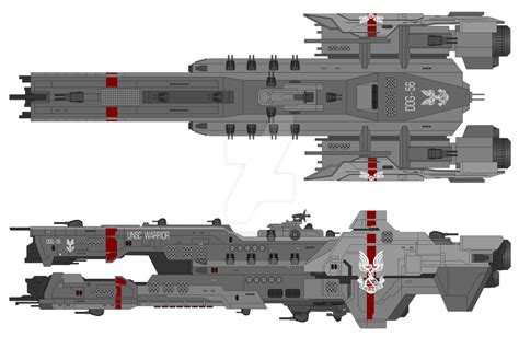 Halo Warrior-class destroyer by SplinteredMatt on DeviantArt