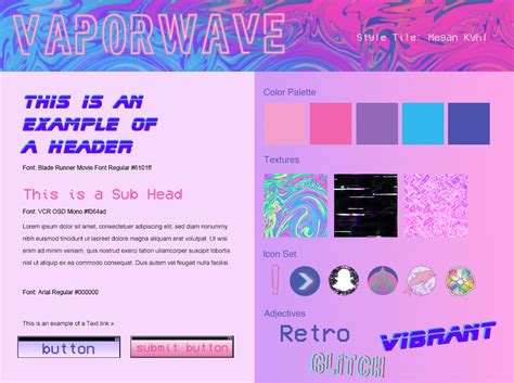 Vaporwave Styled Portfolio Website Design on Behance