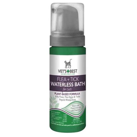 Flea & Tick Waterless Bath for Cats - 5 oz | thatpetplace.com