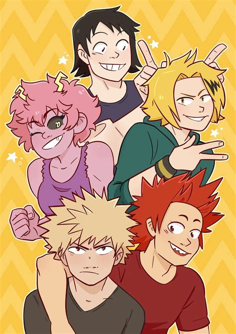 The Crazy Fun Squad (with reluctant leader) | My hero academia manga, My hero, Anime