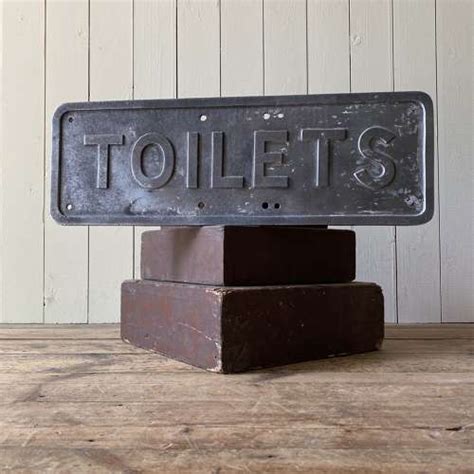 Vintage Toilet Sign