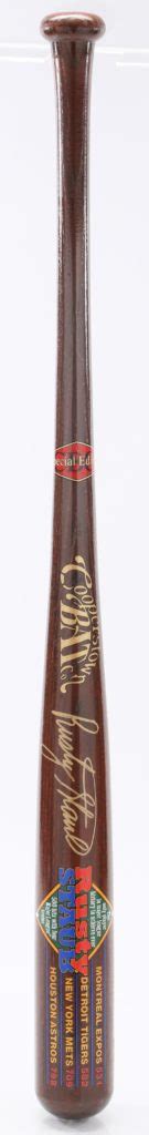 Rusty Staub Signed Commemorative Baseball Bat - Mets History