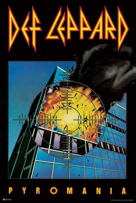 Buy Def Leppard Pyromania Album Cover Heavy Metal Music Merchandise ...