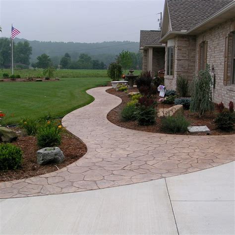 Stamped Concrete Sidewalk - Photos & Ideas | Houzz