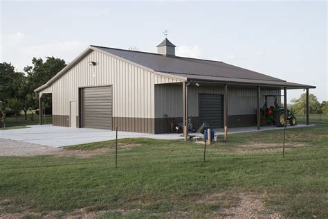 Morton Buildings garage in Texas. | Metal garage buildings, Metal ...