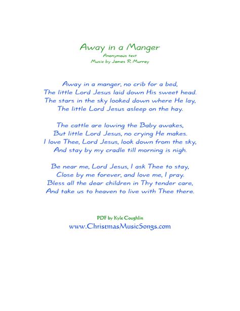 Away in a Manger lyrics