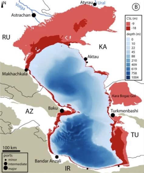 GeoGarage blog: The Caspian Sea is set to fall by 9 metres or more this century – an ecocide is ...