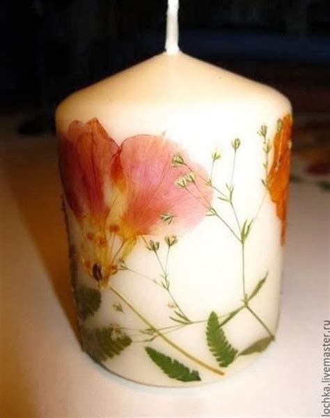 Wonderful DIY Decorate Candles With Dry Flowers