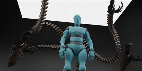 doc ock arms 3D model animated rigged | CGTrader