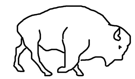 Buffalo Outline Drawing at GetDrawings | Free download