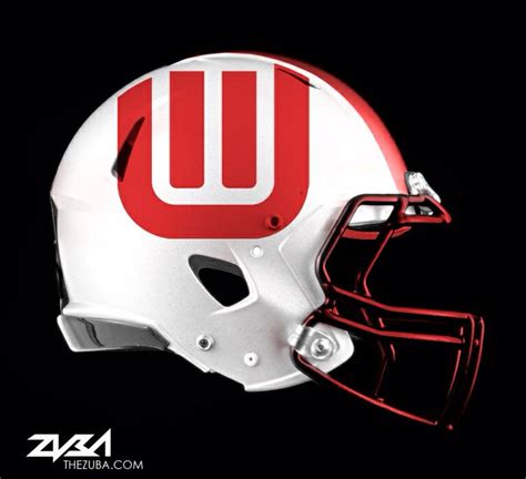 Wisconsin Football Helmet Concept | Football helmets, New football helmet, Football