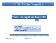 Ch. 10 Part 1 Wave Propagation - Examples - EE 340 Electromagnetics ...