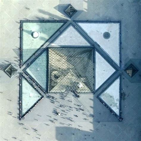 Louvre Pyramid Top View