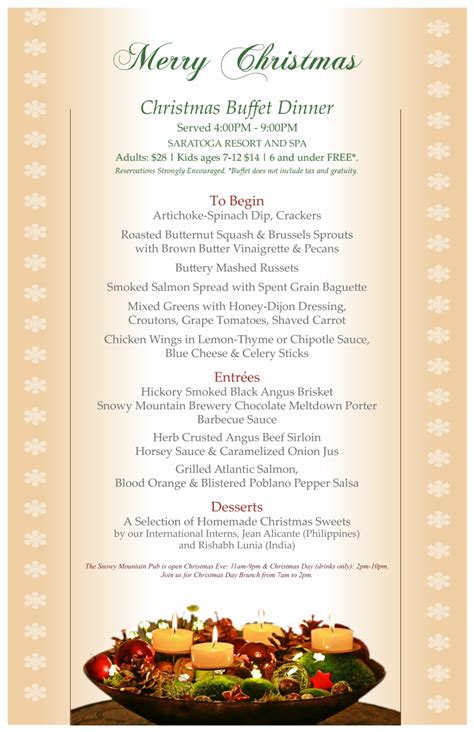 10 Trendy Christmas Eve Buffet Menu Ideas 2024