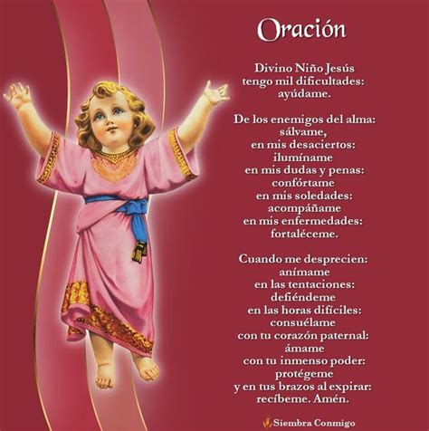 Oración al Divino Niño Jesús del 20 de julio - Colombia | El divino niño jesus, Divino niño ...