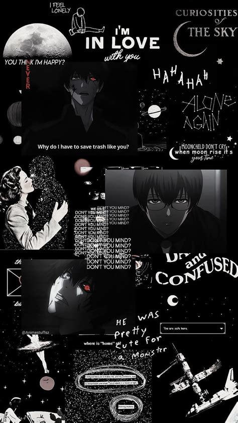 Dark Anime Aesthetic posted by Ryan Tremblay, black anime iphone HD ...