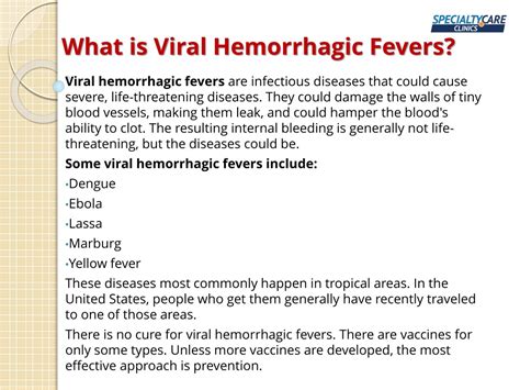 Ppt Viral Hemorrhagic Fevers Symptoms Causes And Treatment | The Best ...