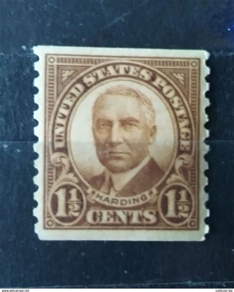 RARE USA VINTAGE 1 1/2 cent Harding BROWN 1923-31 MP-OVER 20 UNUSED STAMP TIMBRE " | For sale on ...