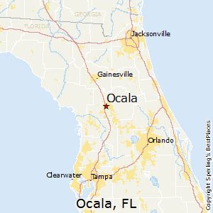 Map Of Ocala Florida | Color 2018