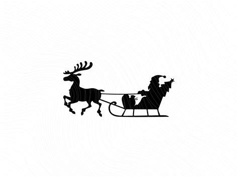 Santa Claus SVG, Santa Reindeer | Vectorency