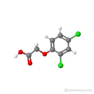 2,4-dichlorophenoxyacetic acid Structure - C8H6Cl2O3 - Over 100 million ...