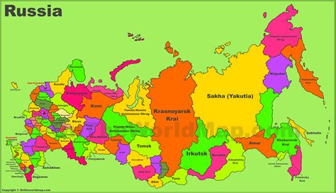 Russian Political Map