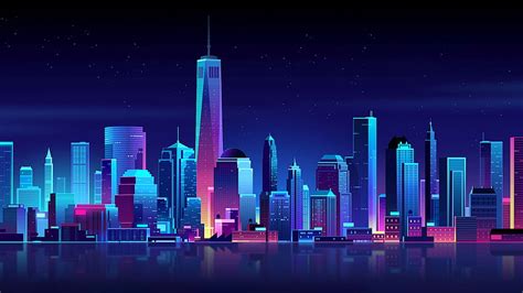 Night Pixel City Backgrounds HD wallpaper | Pxfuel