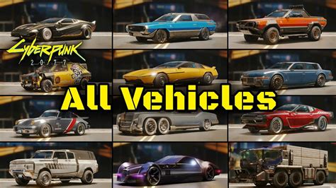 List Of Free Vehicles In Cyberpunk 2077 - Djupka