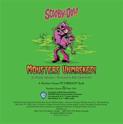 Monsters Unmasked! (Scooby-Doo) – Author Nicole Johnson; Illustrated by ...