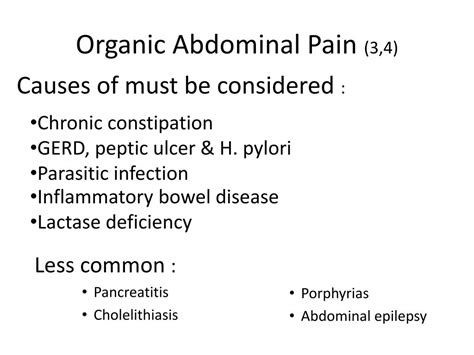 PPT - Chronic Abdominal Pain PowerPoint Presentation, free download ...